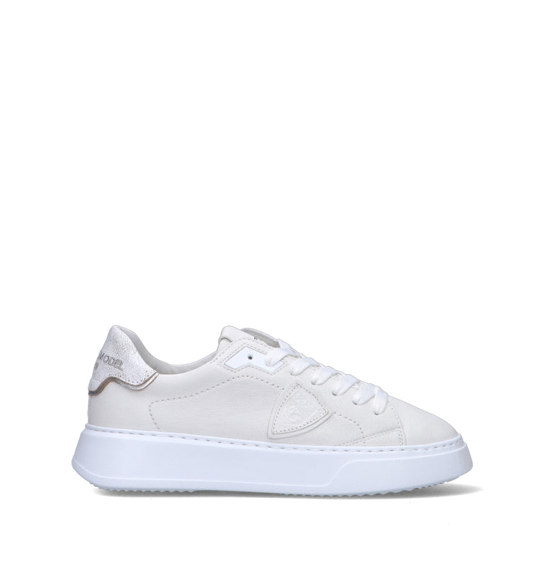 PHILIPPE MODEL Sneaker donna bianca in pelle