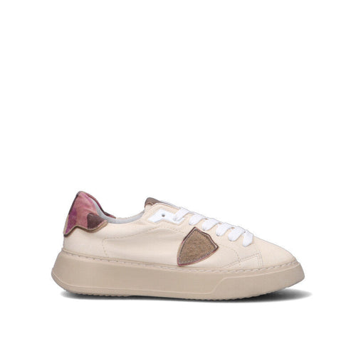 PHILIPPE MODEL Sneaker donna beige in pelle
