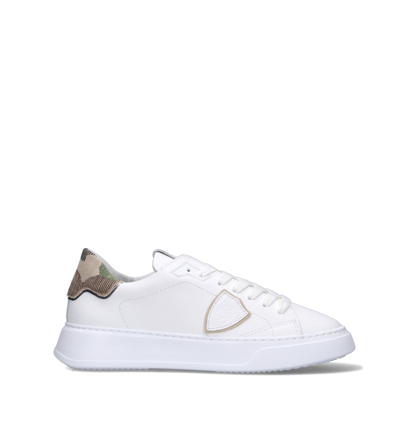 PHILIPPE MODEL Sneaker uomo bianca in pelle