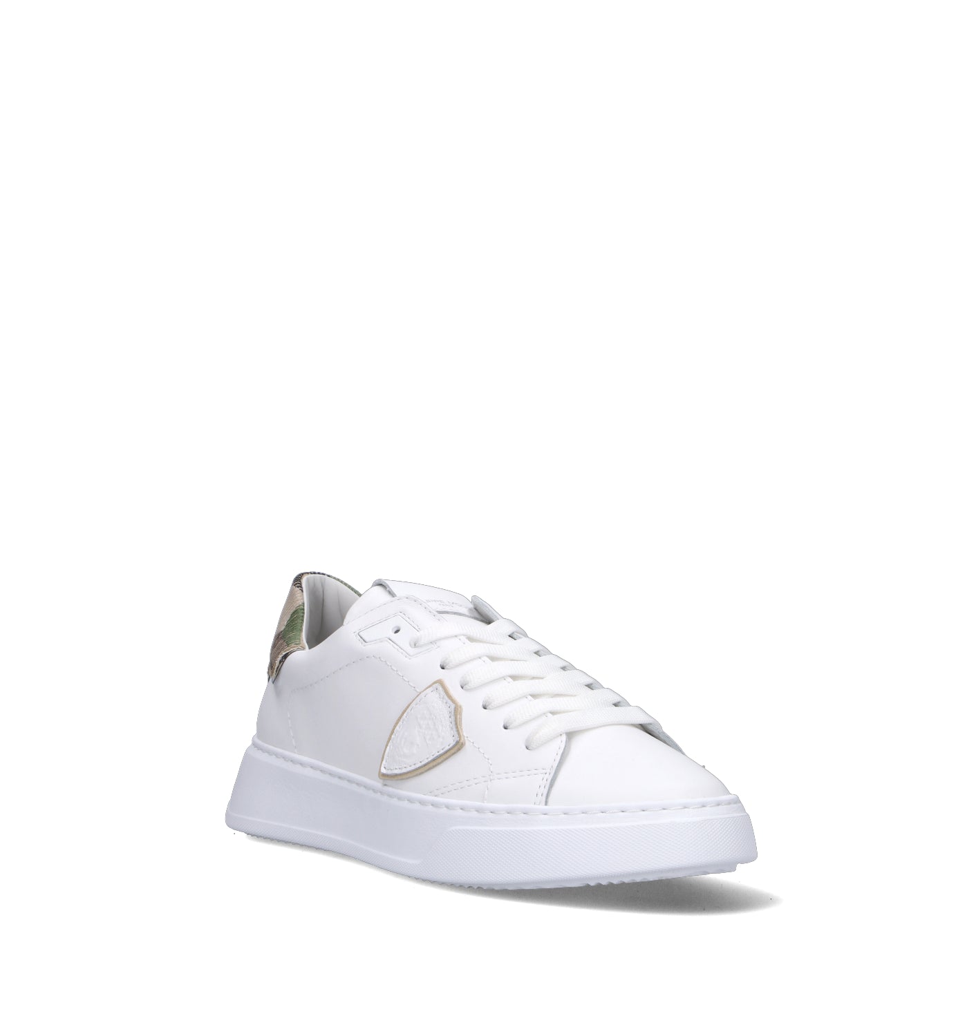 PHILIPPE MODEL Sneaker uomo bianca in pelle