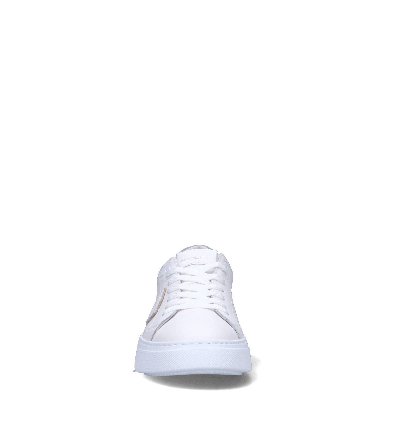 PHILIPPE MODEL Sneaker uomo bianca/azzurra in pelle