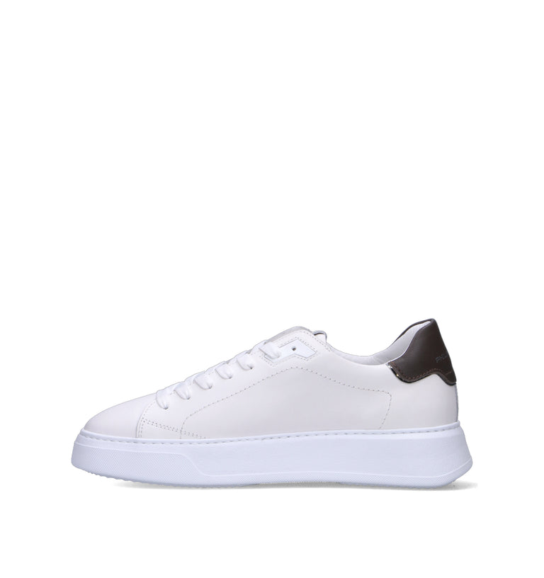 PHILIPPE MODEL Sneaker uomo bianca/nera in pelle