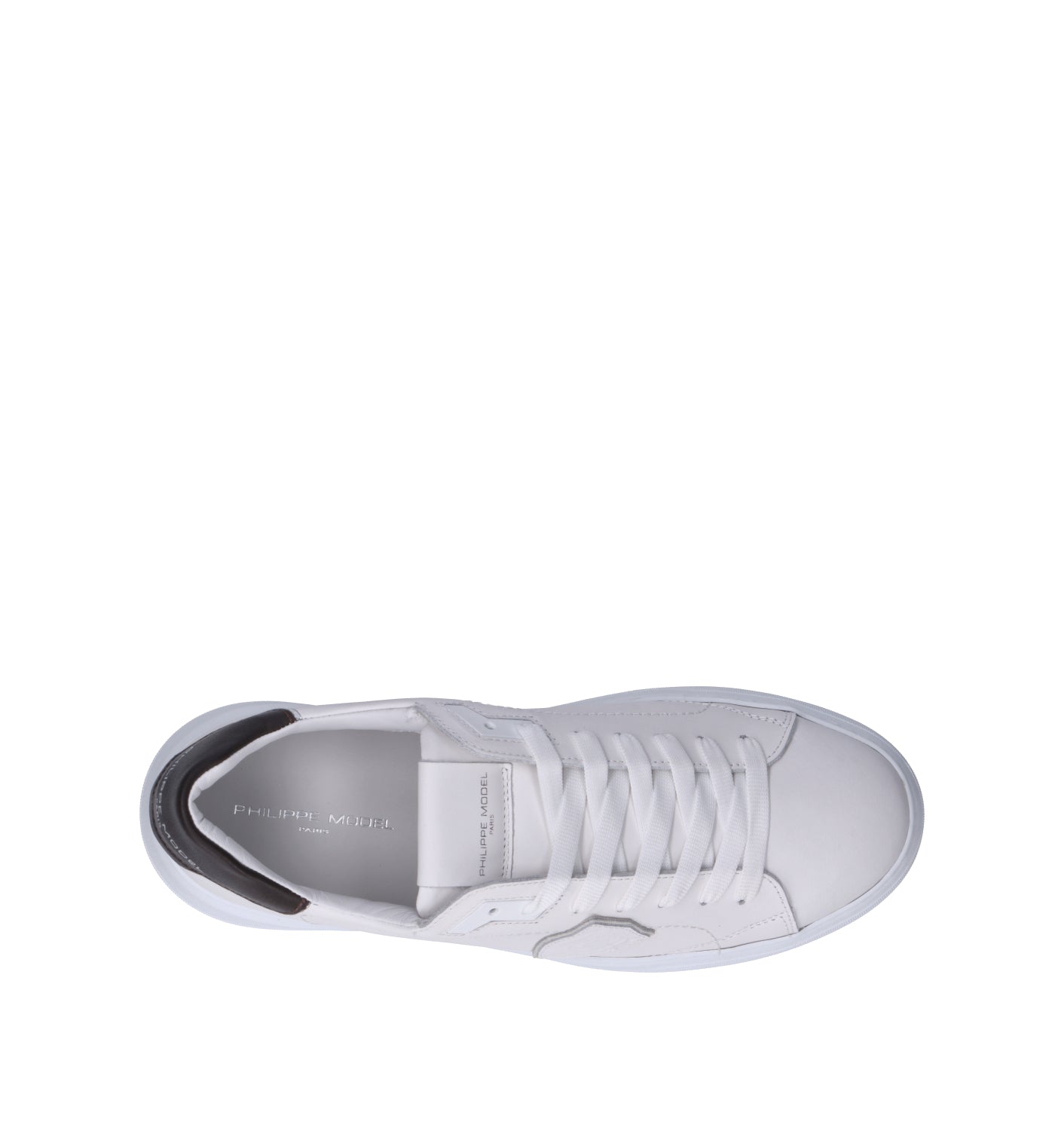 PHILIPPE MODEL Sneaker uomo bianca/nera in pelle