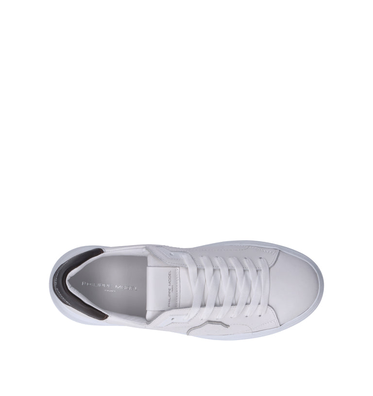 PHILIPPE MODEL Sneaker uomo bianca/nera in pelle