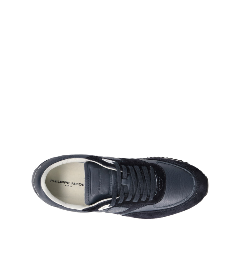 PHILIPPE MODEL Sneaker uomo blu in pelle
