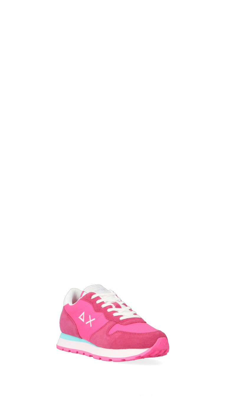 SUN68 Sneaker trendy donna fuxia in suede/tessuto