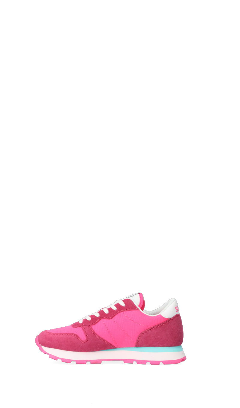 SUN68 Sneaker trendy donna fuxia in suede/tessuto