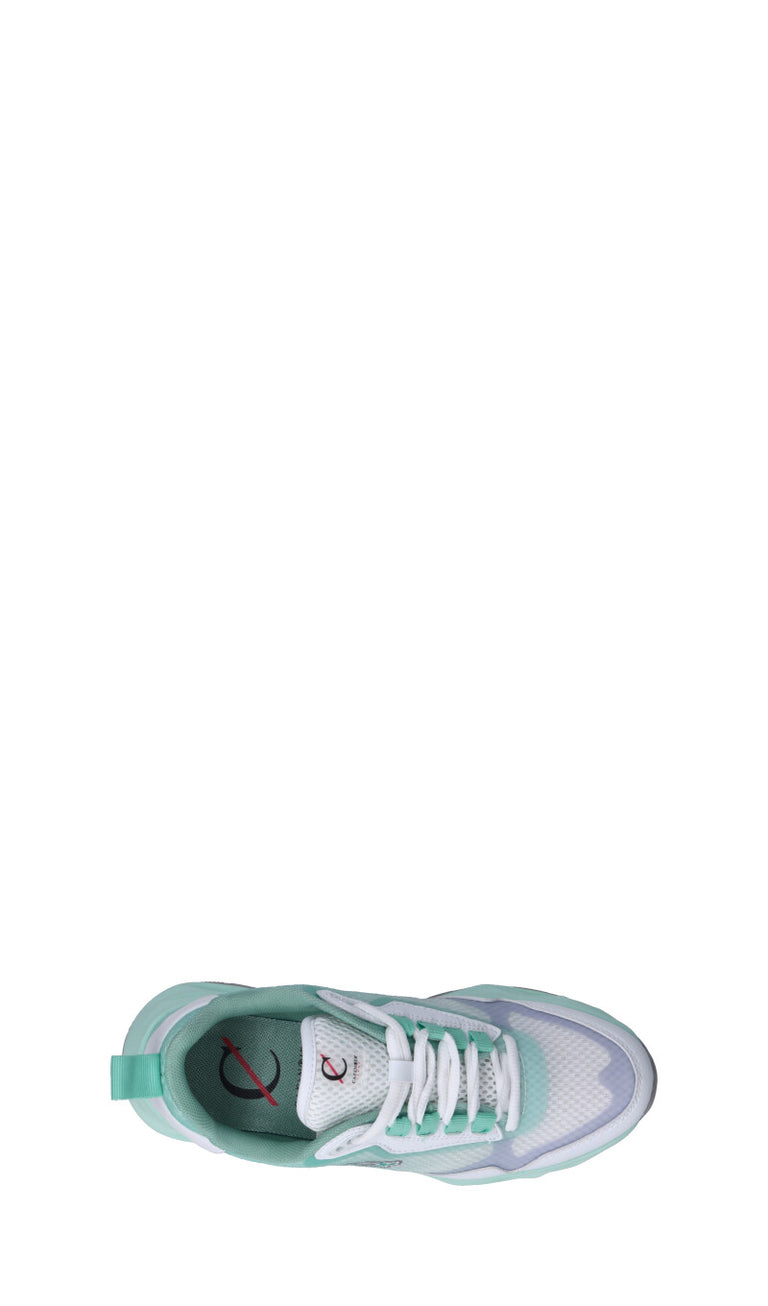 C-JEANS Sneaker donna acquamarina in pelle