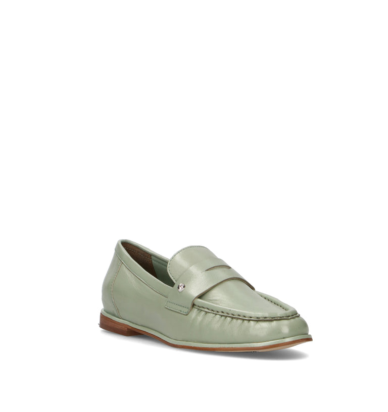 CAFéNOIR Mocassino donna verde in pelle