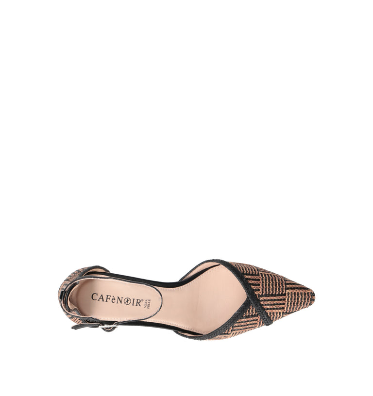CAFéNOIR Slingback donna nera/beige