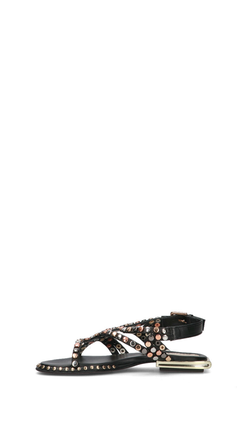 CAFéNOIR Sandalo donna nero in pelle