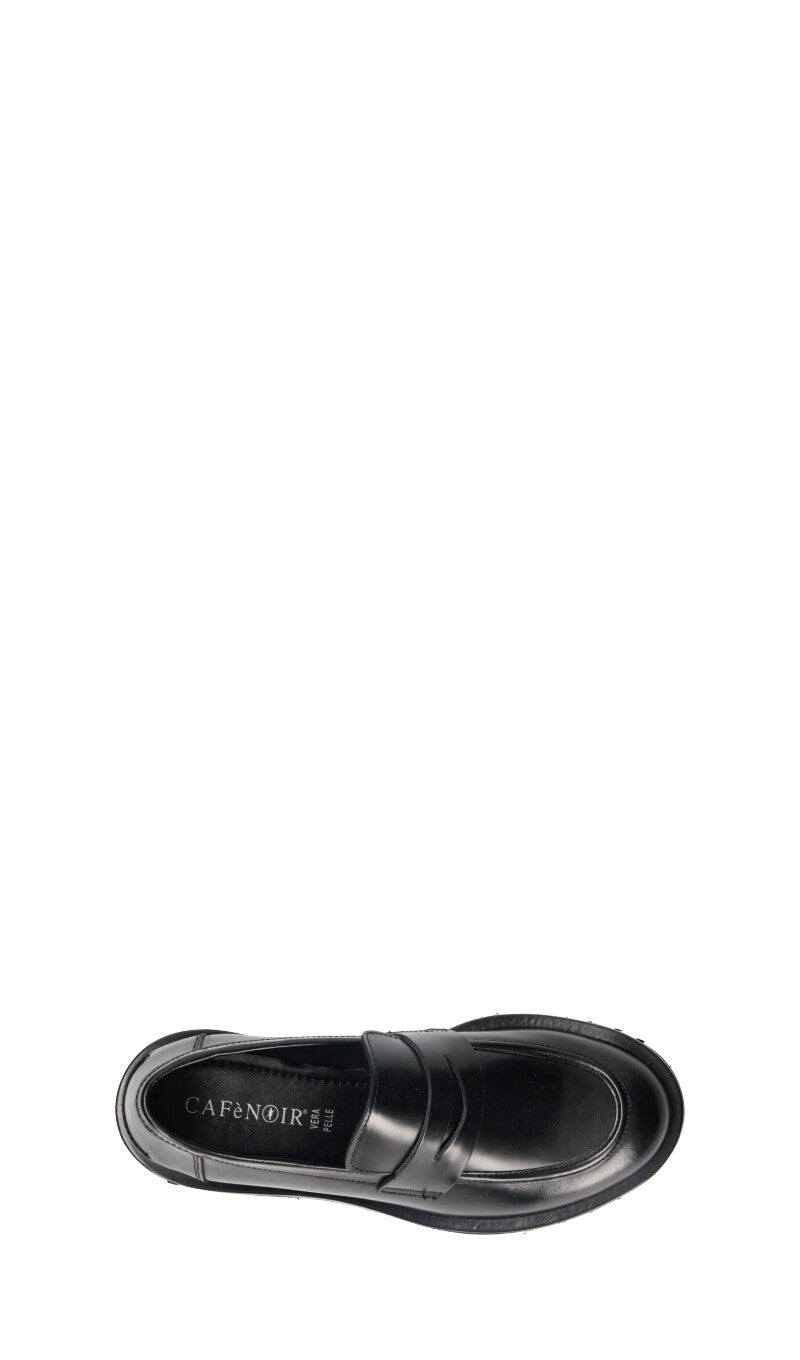 CAFéNOIR Mocassino donna nero in pelle