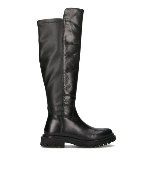 CAFéNOIR Stivale donna nero in pelle