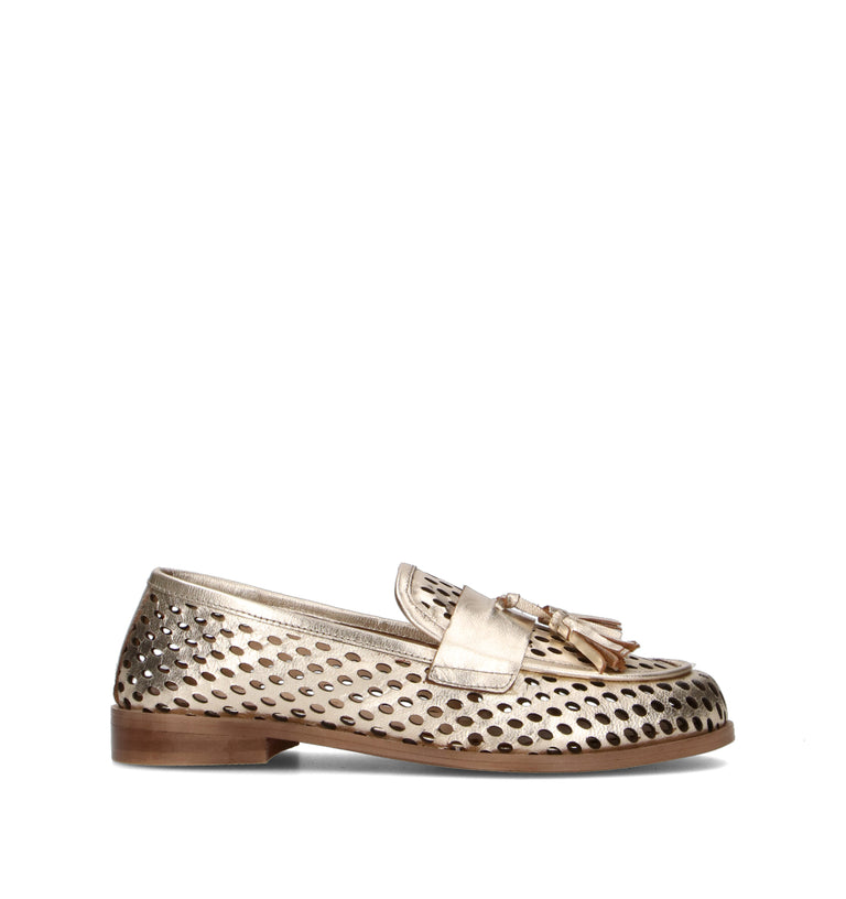CAFéNOIR Mocassino donna oro in pelle