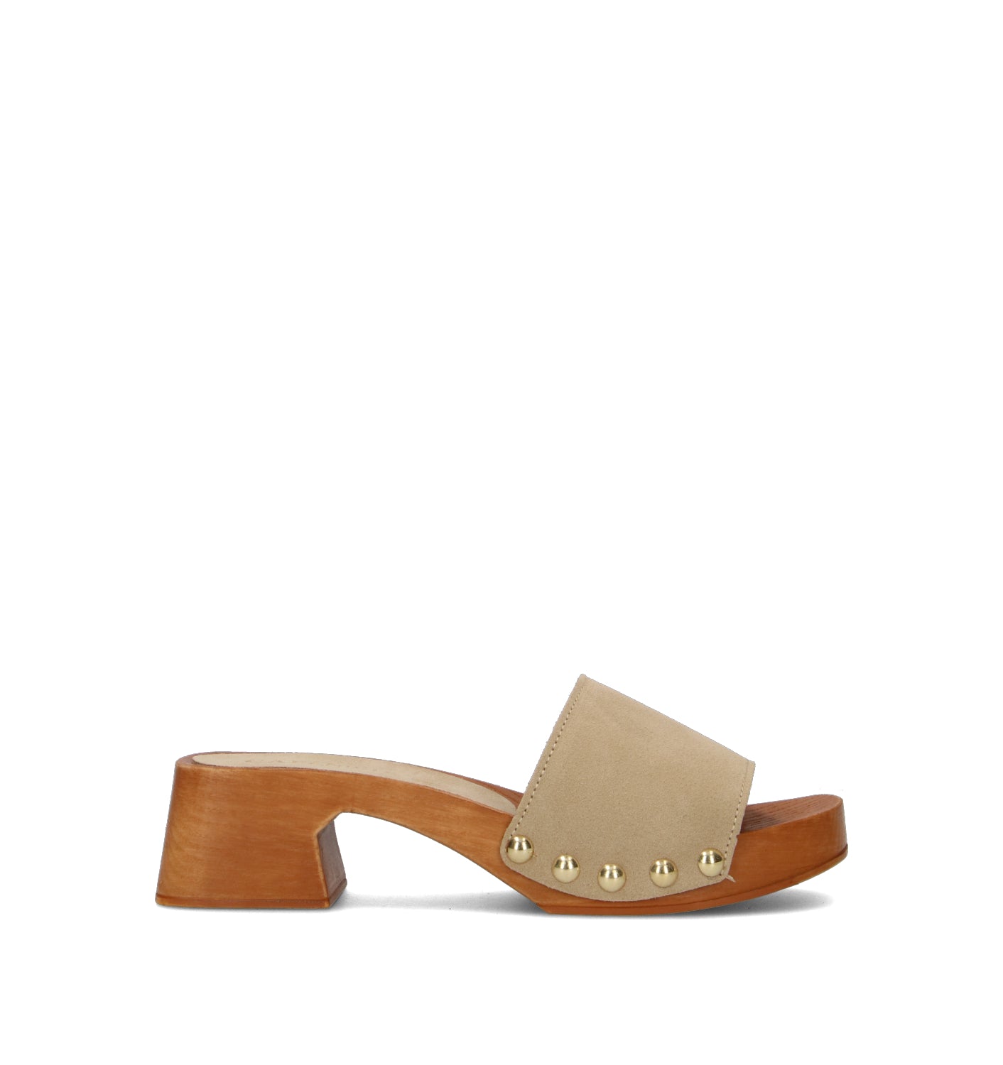 CAFéNOIR Zoccolo donna beige in suede