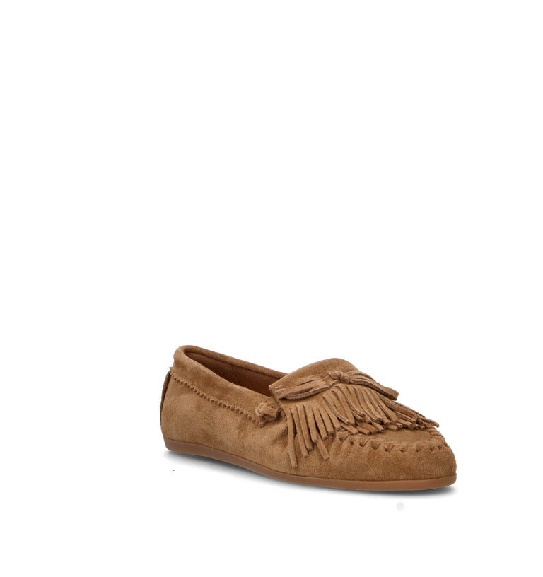 INUOVO Mocassino donna sigaro in suede
