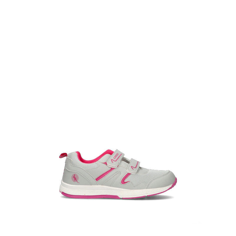CANGURO Sneaker bimba grigia/rosa