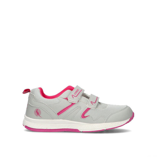 CANGURO Sneaker bimba grigia/rosa
