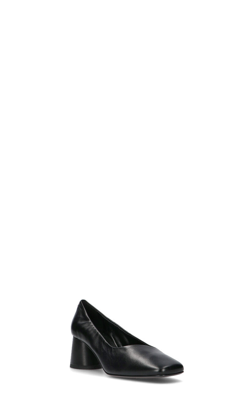 HALMANERA Décolleté donna nera in pelle