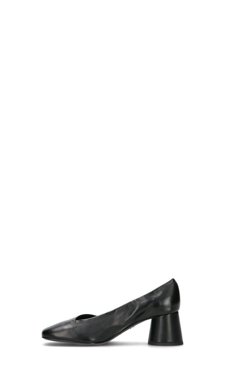 HALMANERA Décolleté donna nera in pelle