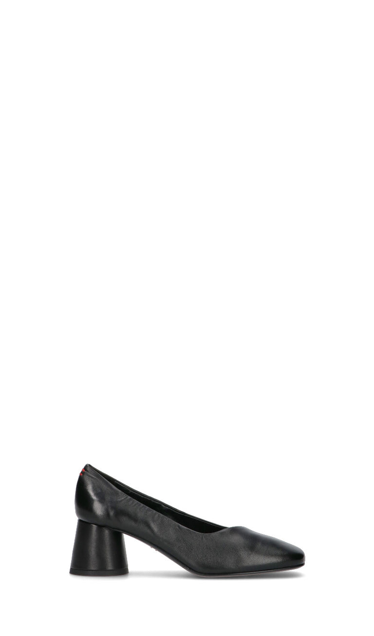 HALMANERA Décolleté donna nera in pelle