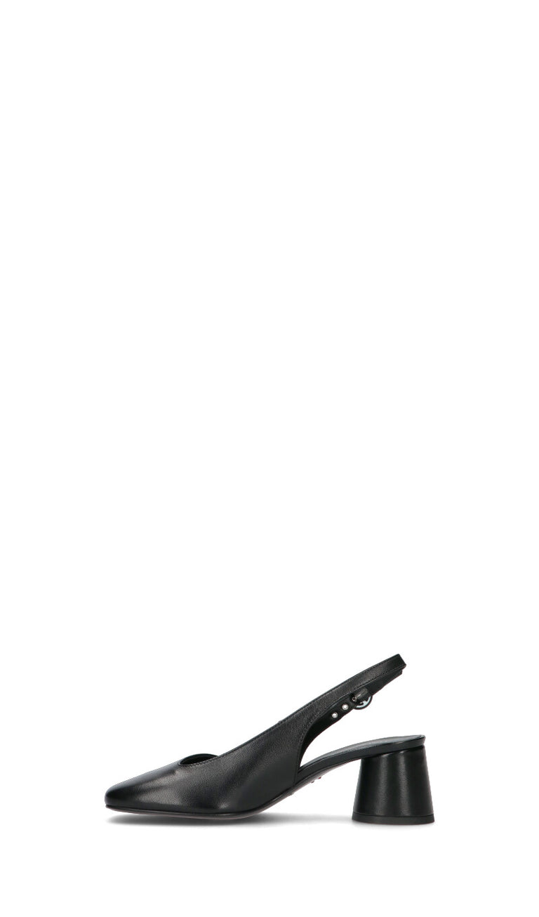 HALMANERA Slingback donna nera in pelle
