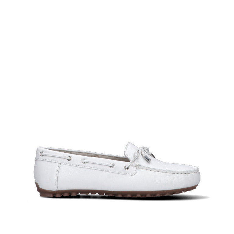 CAMILA Mocassino donna bianco in pelle
