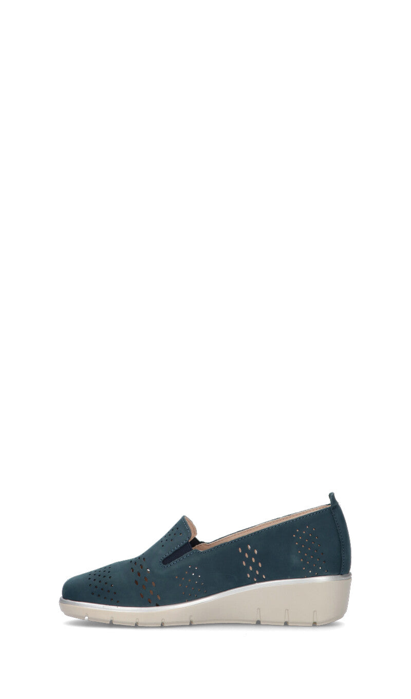 CAMILA Scarpa comfort donna blu in pelle