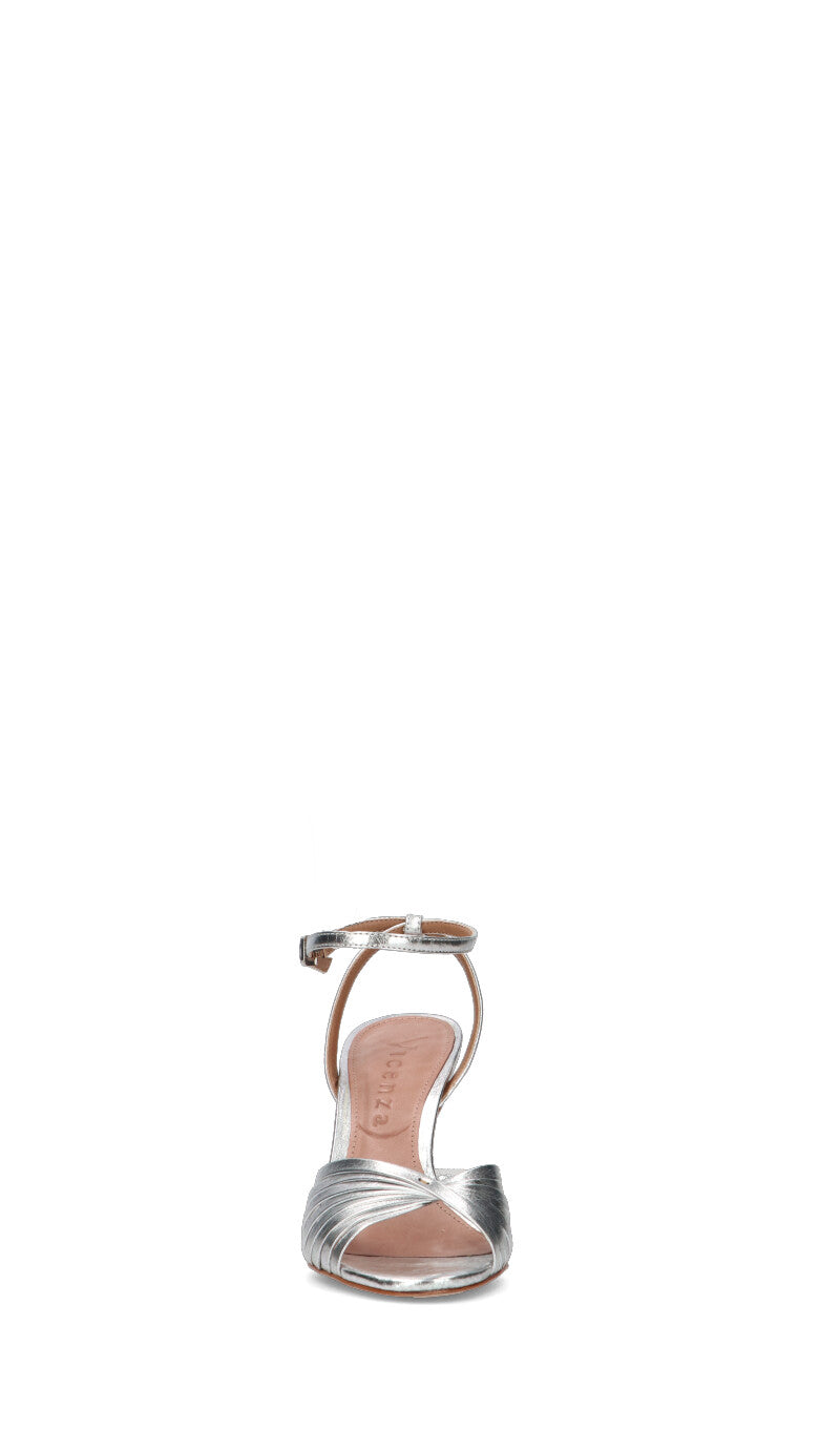 VICENZA Sandalo donna argento in pelle