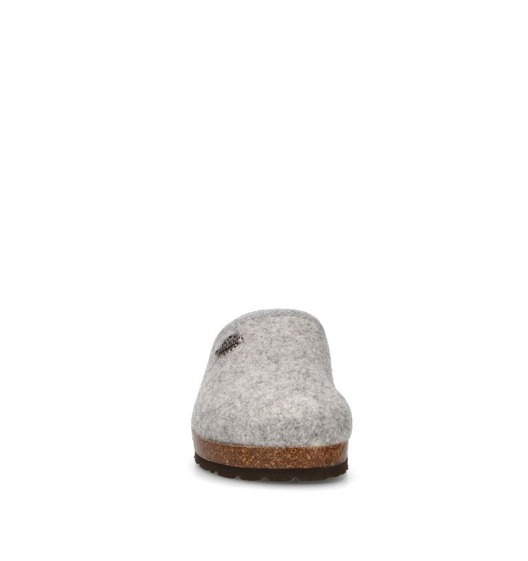 GRUNLAND Pantofola donna grigia