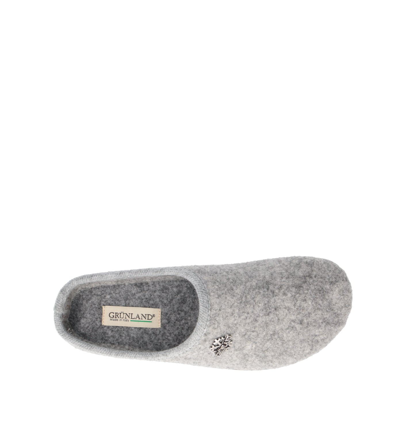 GRUNLAND Pantofola donna grigia