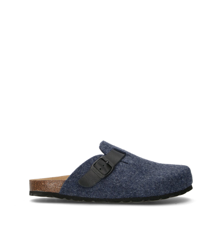 GRUNLAND Pantofola uomo blu