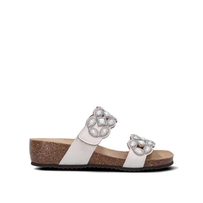 GRUNLAND Ciabatta donna bianca