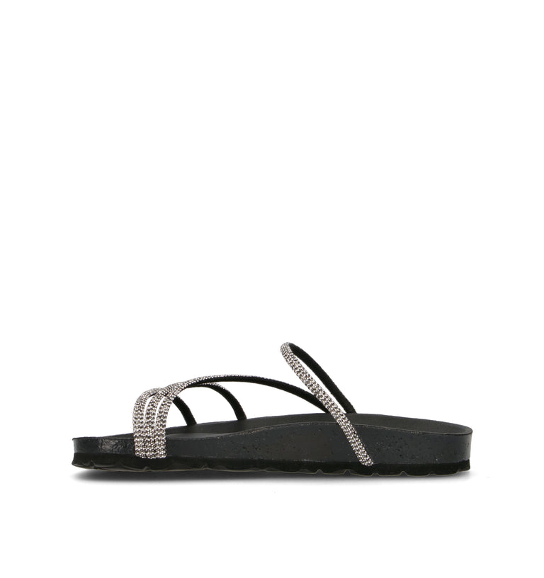 GRUNLAND Ciabatta donna nera