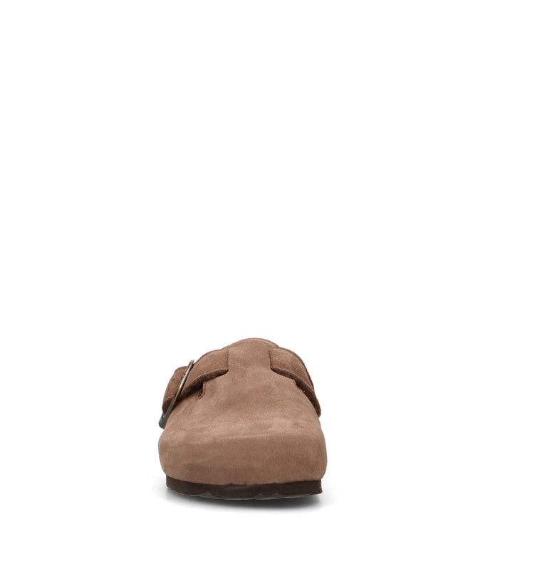 GRUNLAND Pantofola donna taupe in suede