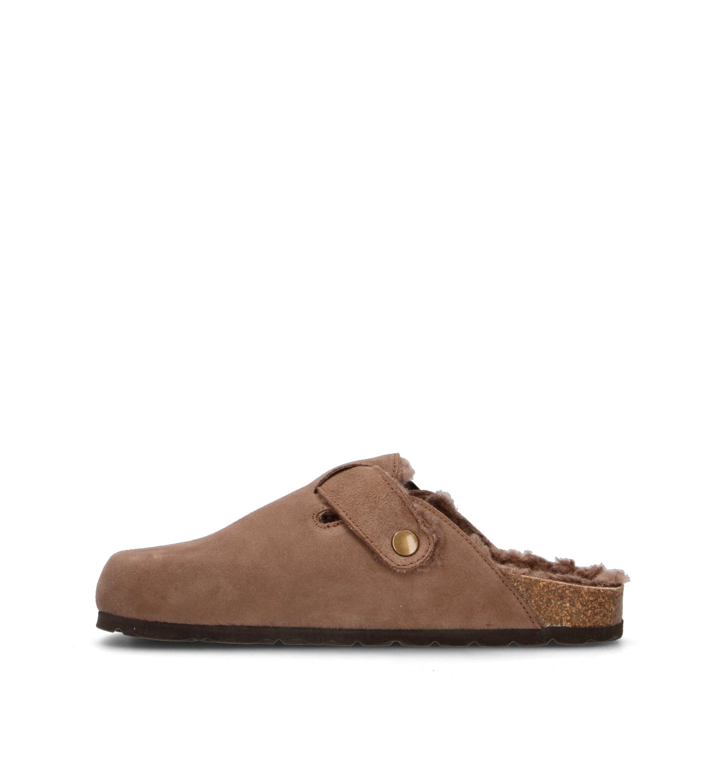 GRUNLAND Pantofola donna taupe in suede