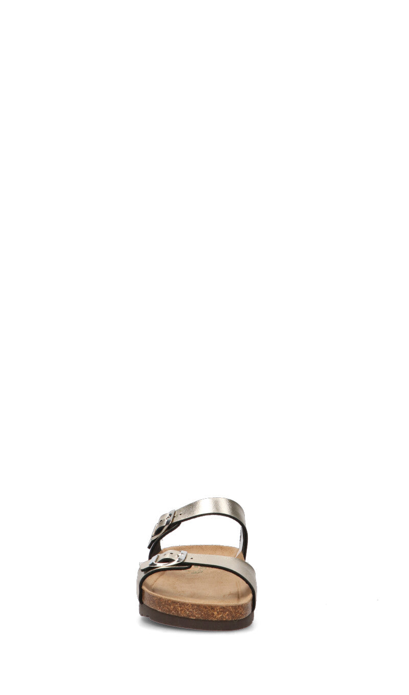 GRUNLAND Ciabatta donna platino