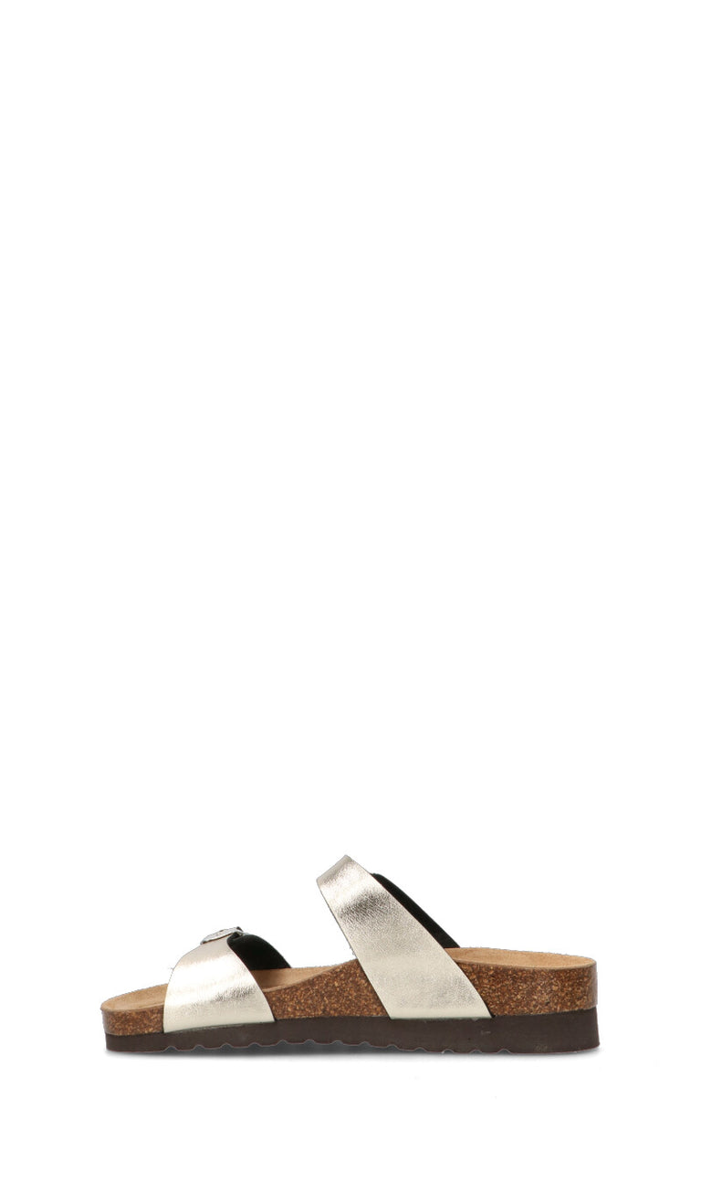 GRUNLAND Ciabatta donna platino
