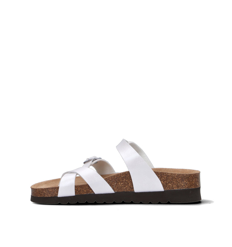 GRUNLAND Ciabatta donna bianca