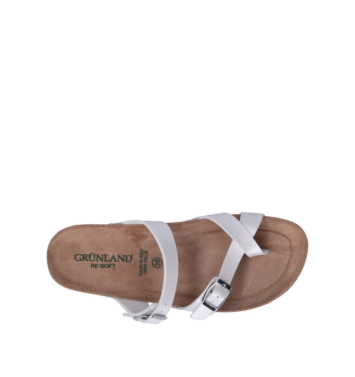 GRUNLAND Ciabatta donna bianca
