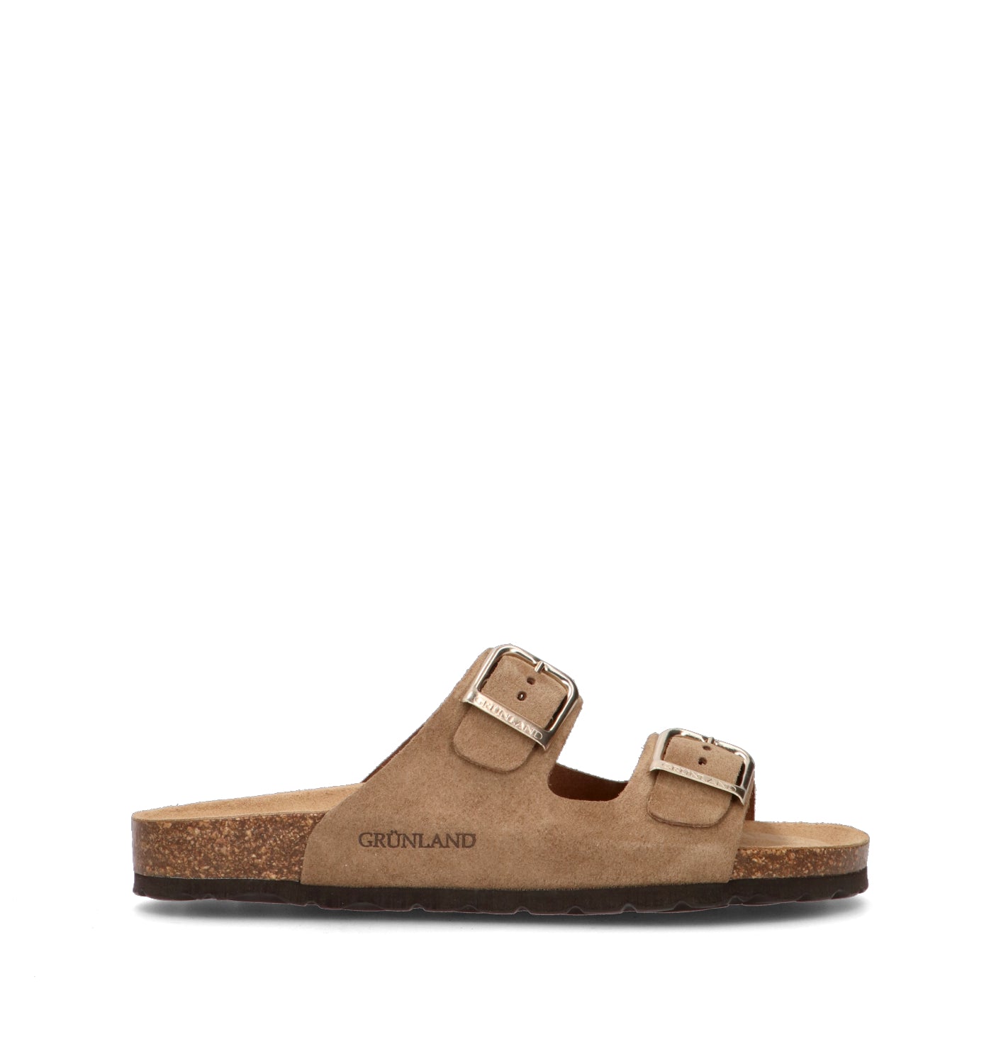 GRUNLAND Ciabatta donna taupe in suede