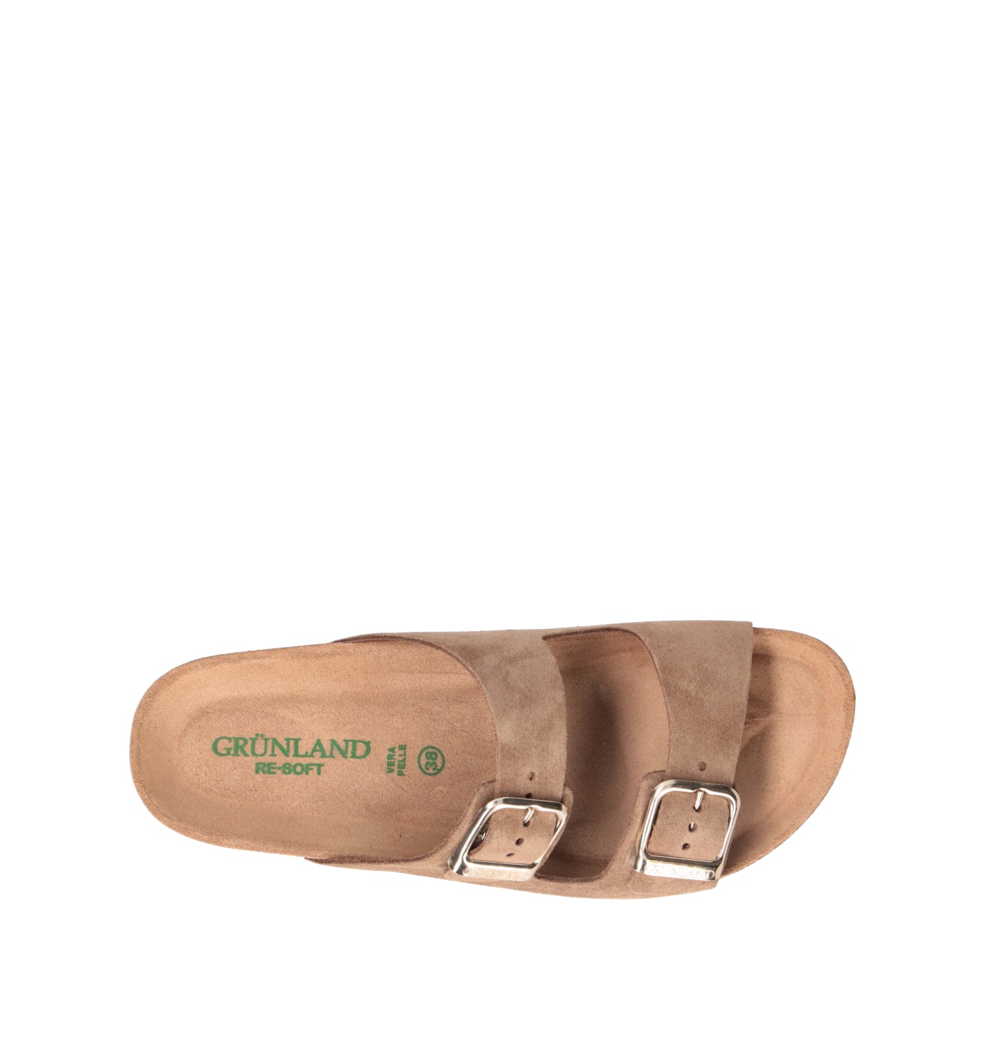 GRUNLAND Ciabatta donna taupe in suede
