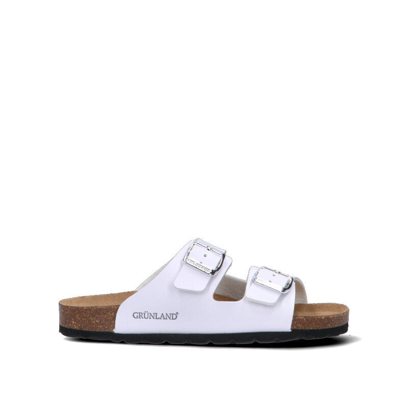 GRUNLAND Ciabatta donna bianca