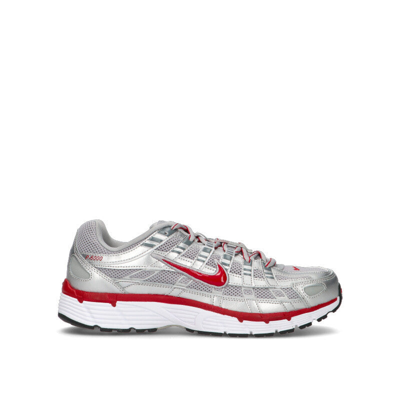NIKE - P-6000 Sneaker uomo argento/rossa