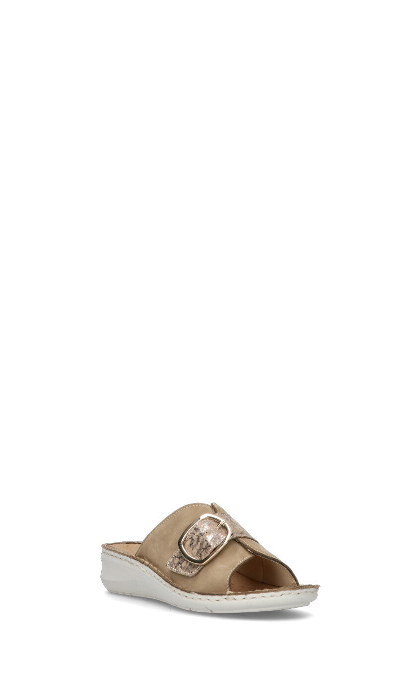 GRUNLAND Ciabatta donna beige