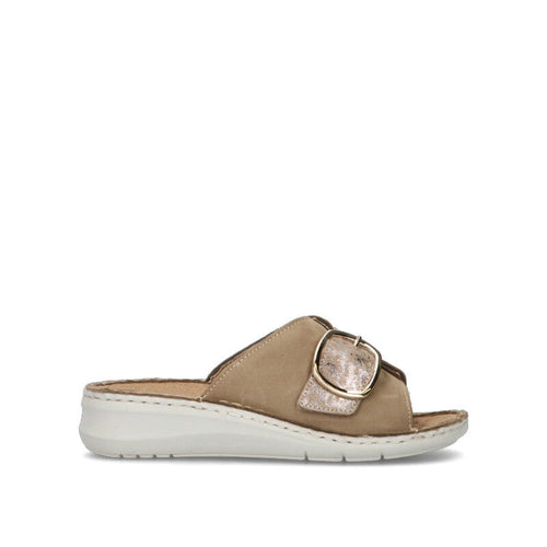 GRUNLAND Ciabatta donna beige