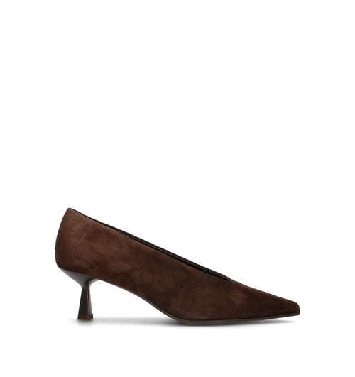 CHANTAL 1962 Décolleté donna testa di moro in suede