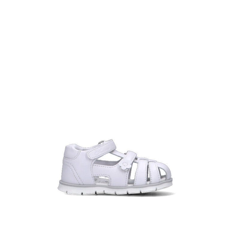 CHICCO Sandalo bimba bianco in pelle