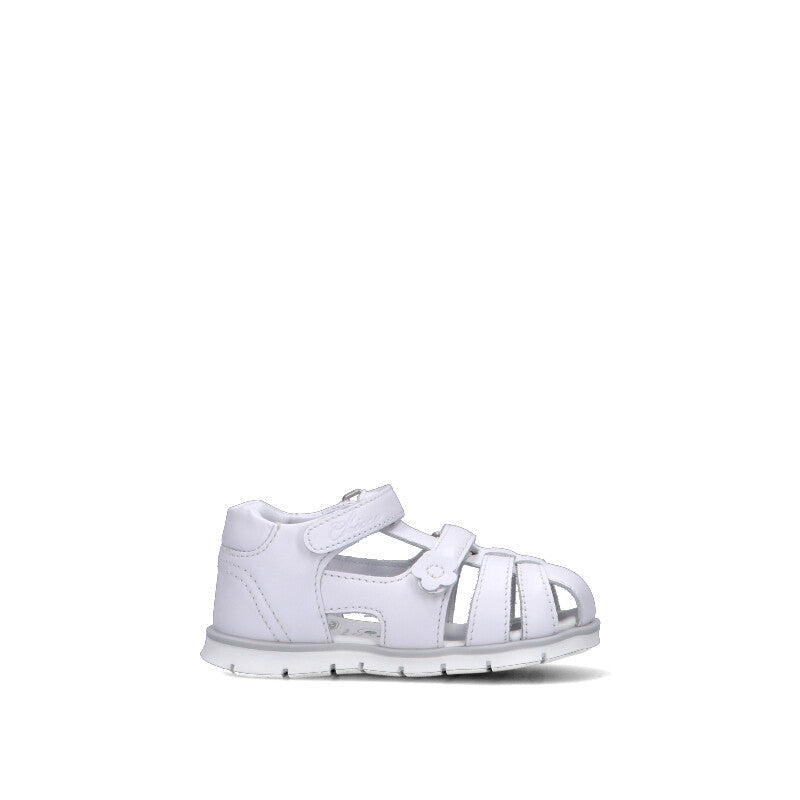 CHICCO Sandalo bimba bianco in pelle
