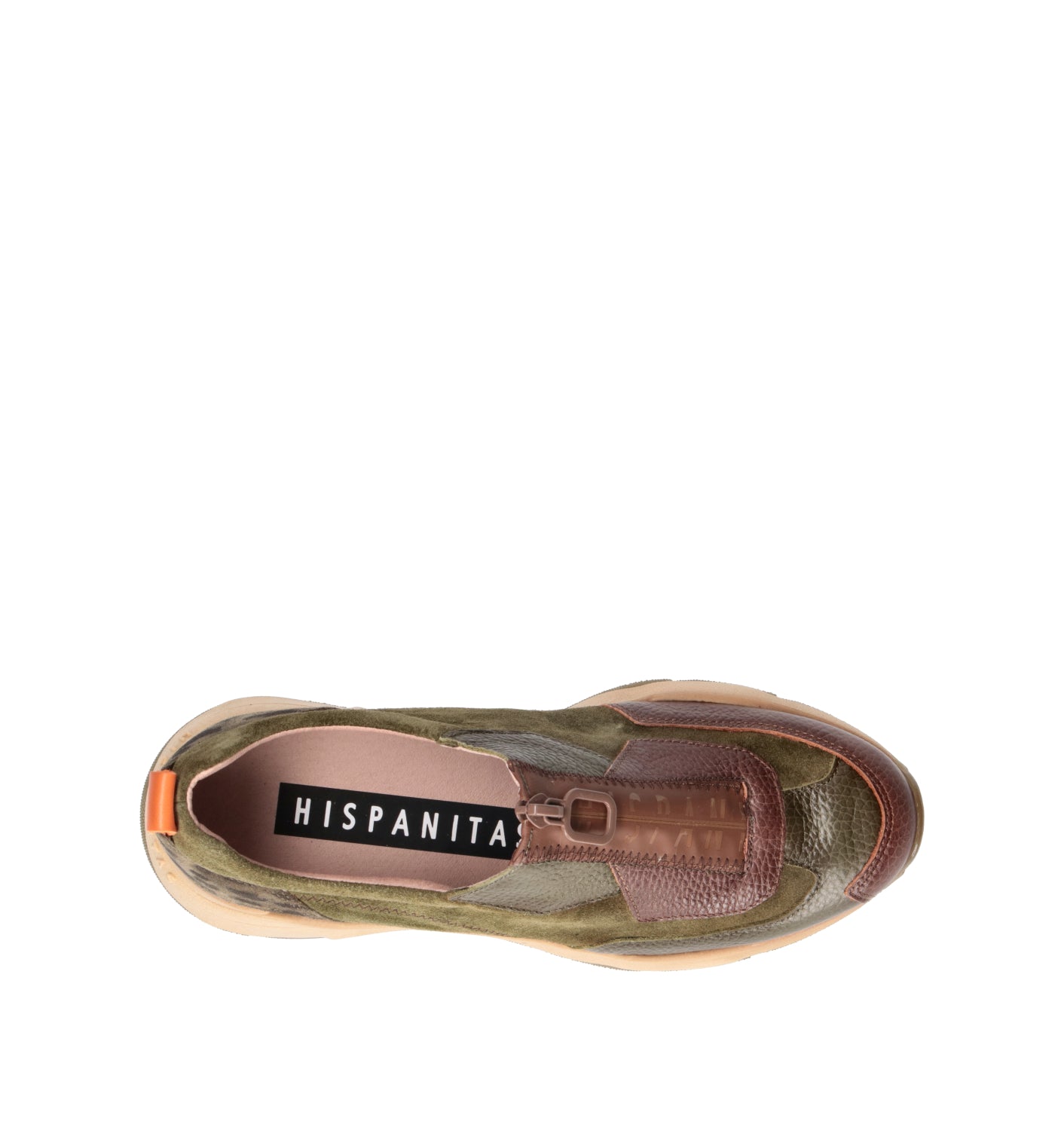HISPANITAS Sneaker donna verde in suede